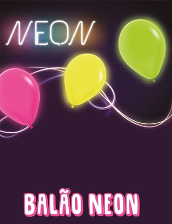 Balão Neon - Balões de Látex