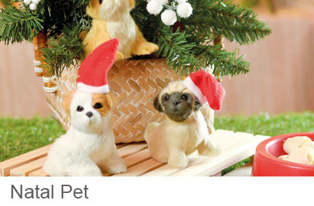 Decoração de Natal com Cães e Gatos